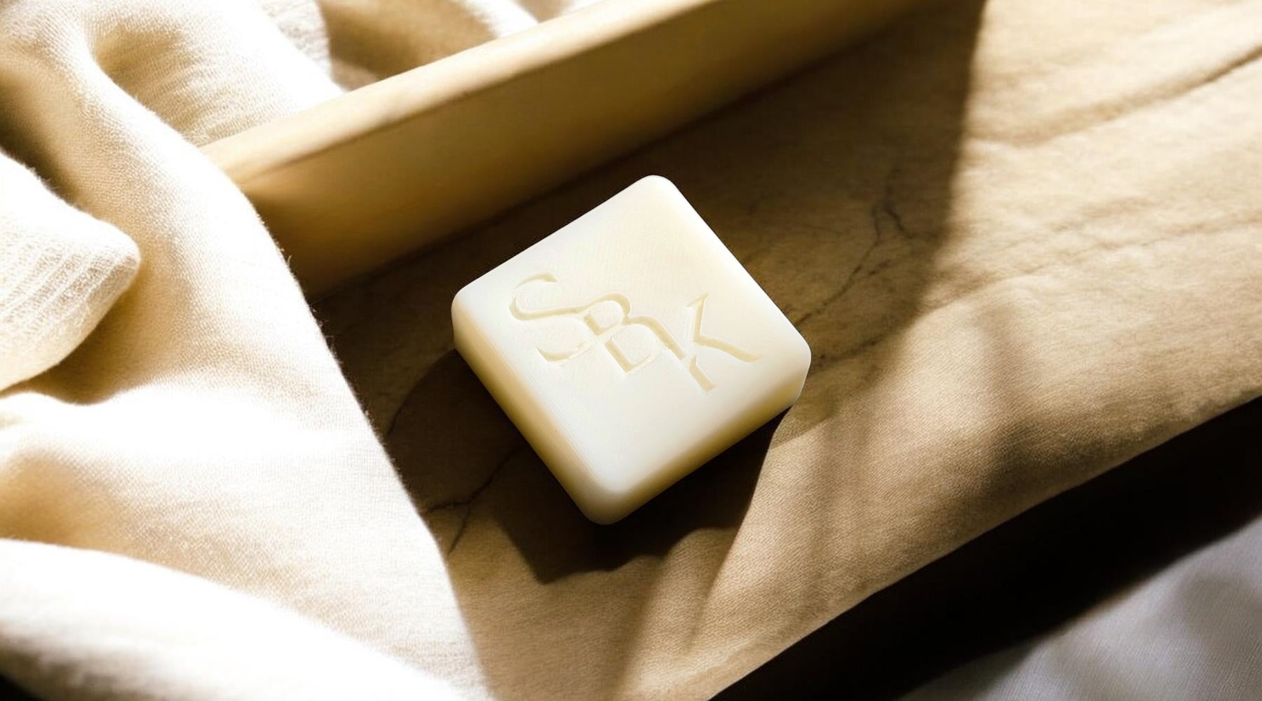 Ivory SBK embossed soy wax melt from The SBK Ritual